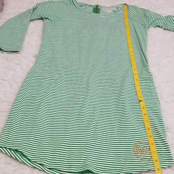 Michael Kors Striped Green Fitted Dress. XS - Picture 9 of 11